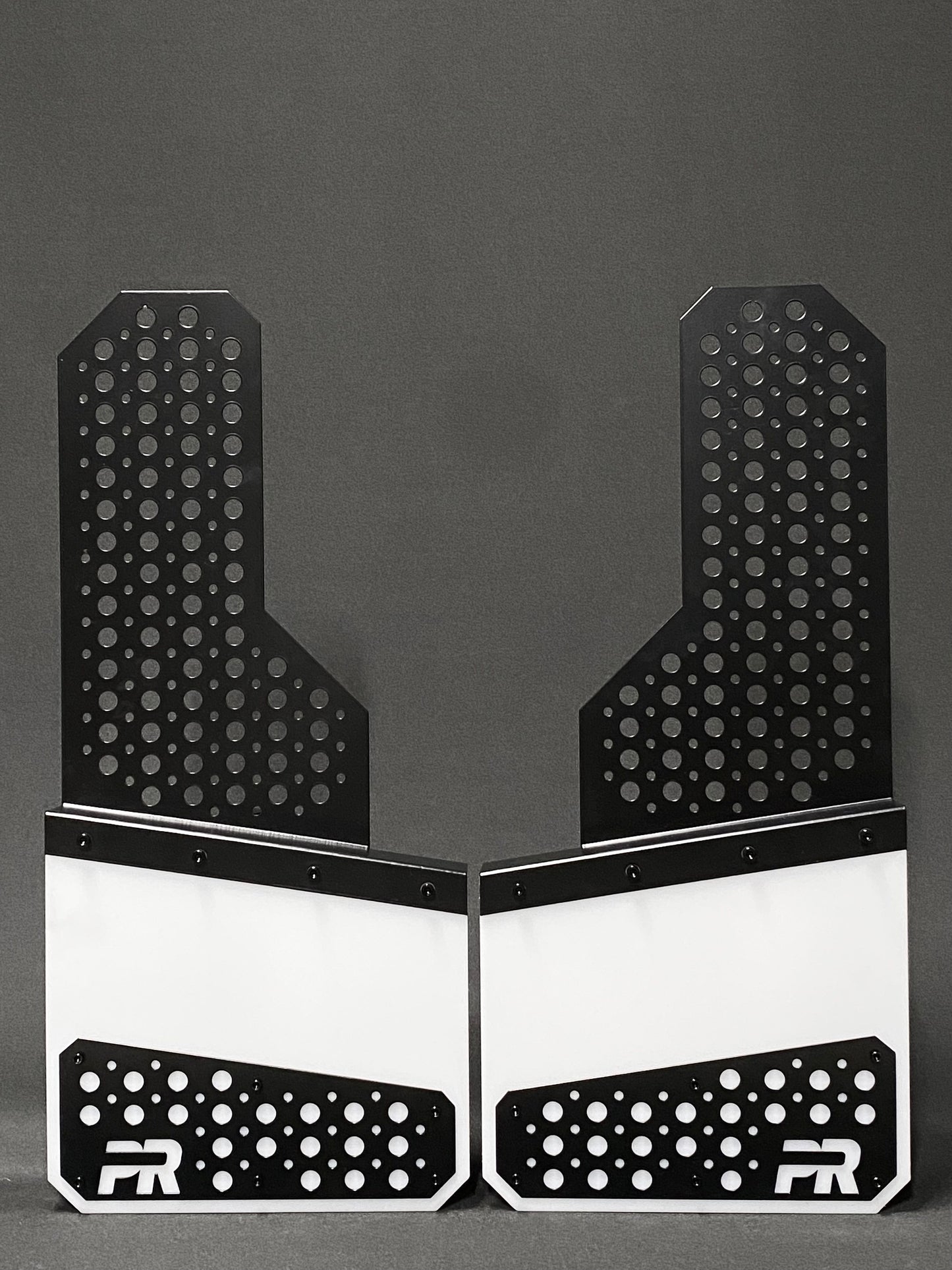 Buckshot Offset Protection Mudflaps BLK/WHT