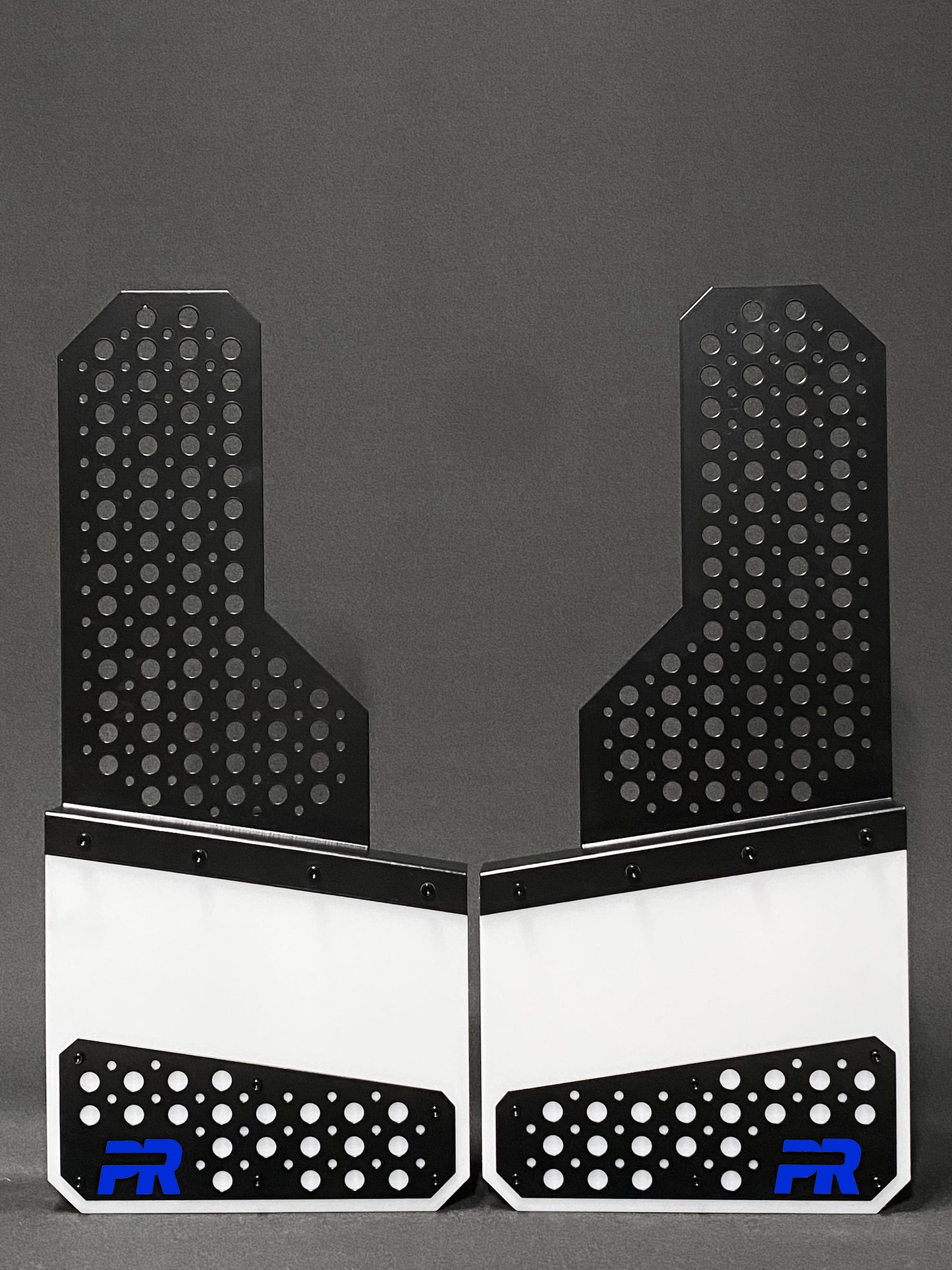 Buckshot Offset Protection Mudflaps BLK/WHT