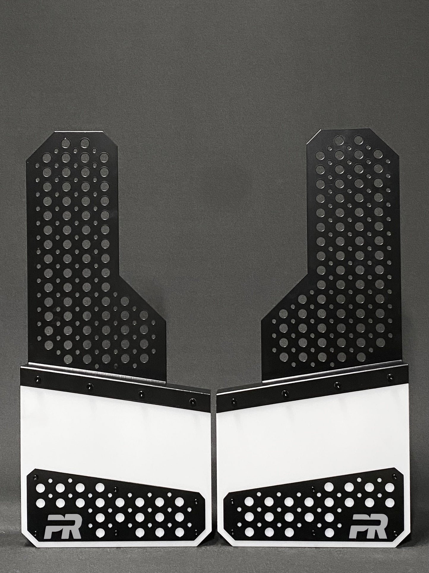 Buckshot Offset Protection Mudflaps BLK/WHT