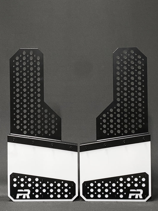 Buckshot Offset Protection Mudflaps BLK/WHT