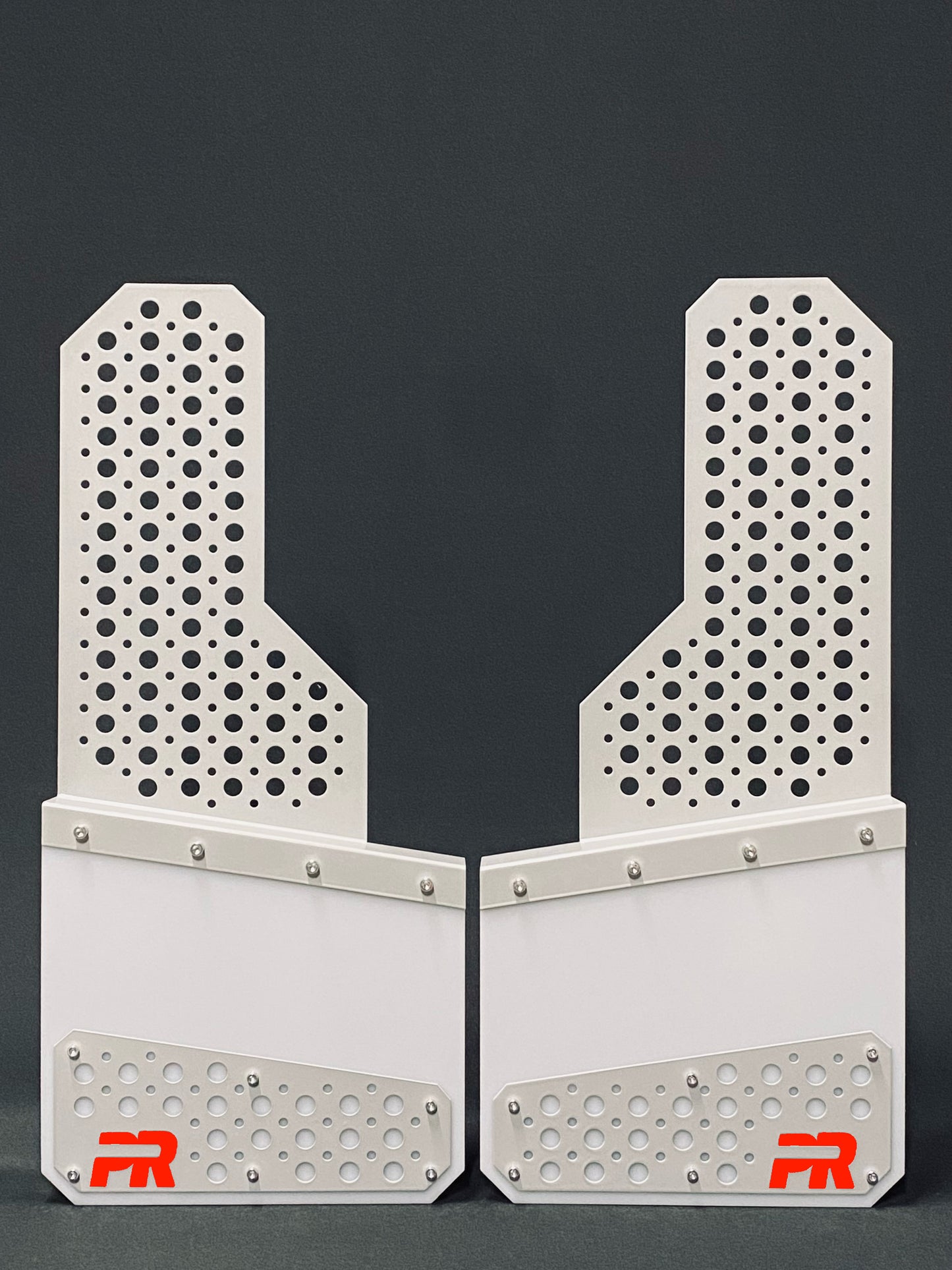 Buckshot Offset Protection Mudflaps SLV/WHT