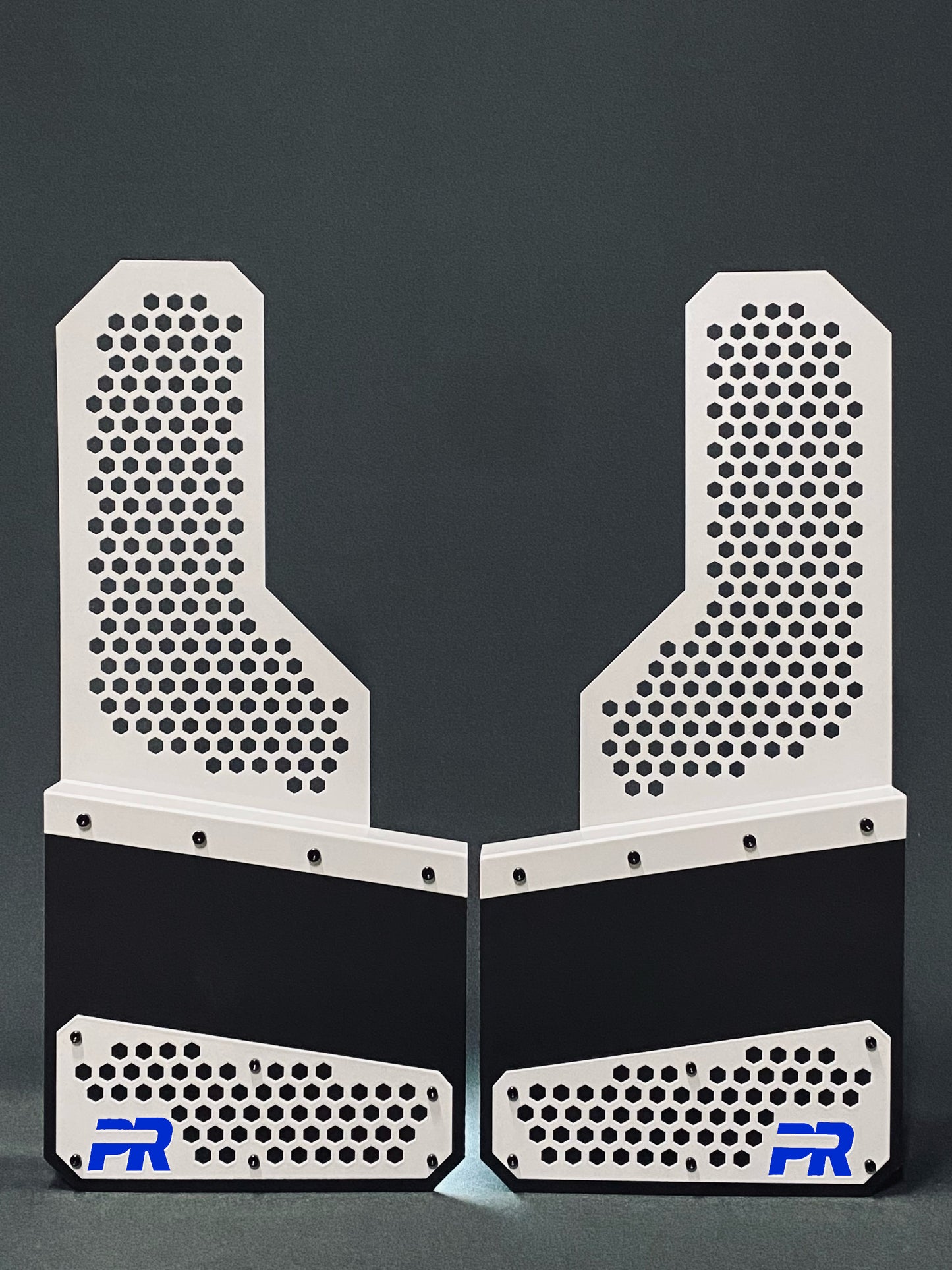 Honeycomb Offset Protection Mudflaps SLV/BLK